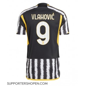 Juventus Dusan Vlahovic #9 Hemma Matchtröja 2023-24 Kortärmad
